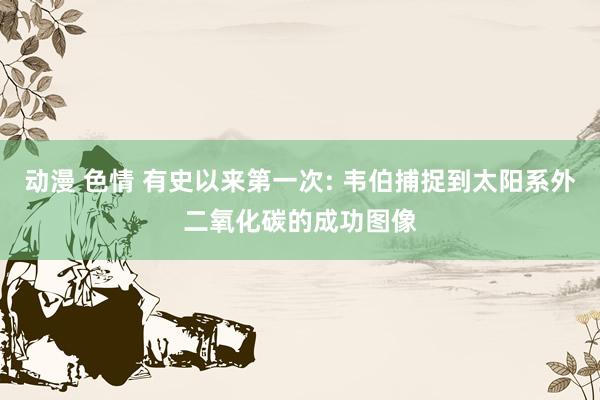 动漫 色情 有史以来第一次: 韦伯捕捉到太阳系外二氧化碳的成功图像