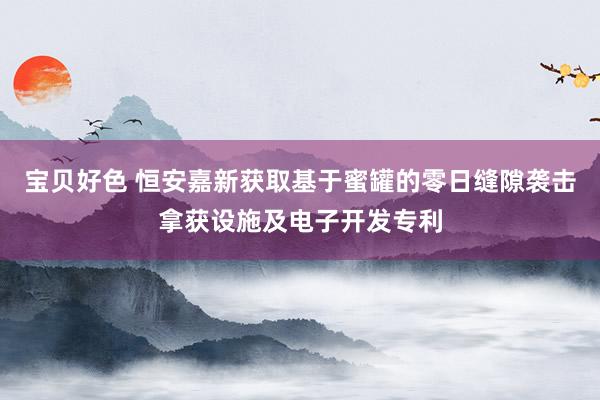 宝贝好色 恒安嘉新获取基于蜜罐的零日缝隙袭击拿获设施及电子开发专利